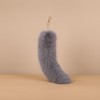 [Lyyxjsltd] Plush Faux Hair Fox Tail Keychain Elegant Key Ring