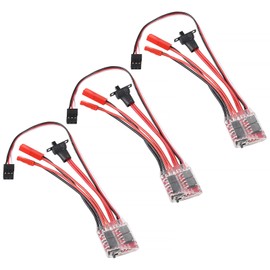 3PCS RC 20A Brushed ESC Motor Mini Speed Controller 2KHz Forward Reverse Brush Brake RC 2S for RC Car Boat Tank
