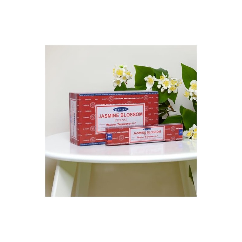 VIE Satya Incense Sticks, 12 Packs x 15g, Jasmine Blossom
