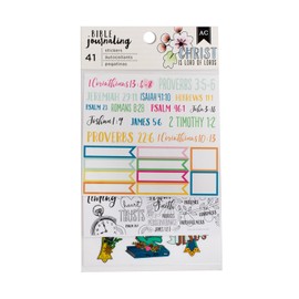 American Crafts 41 Piece Traditional Stickers Bible Journaling