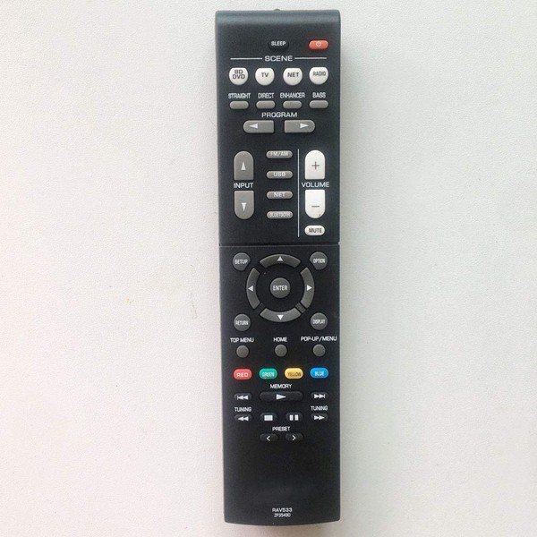 Replacement Remote Control for Yamaha RX-V379 RX-V381 RX-V383 RX-V385 HTR-3068