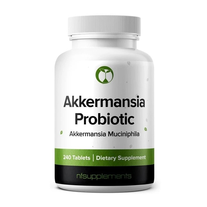 Natural Foundation Supplements Akkermansia Muciniphila 2 PACK, Probiotic, 240 Tablets,
