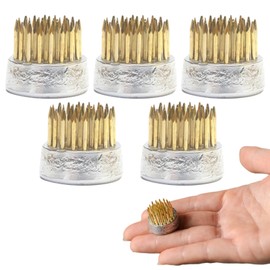 NOELAMOUR Kenzan Ikebana Ikebana Mini Round Round Kenzan Flower Vase Flower Vase Round Shape Flower Arrangement Vase Diameter 0.9 inch (23 mm) Set of 5