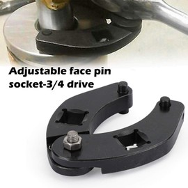 Artudatech Adjustable Gland Nut Wrench 7463 Small Pin Spanner Tools Fits for Hydraulic Cylinders