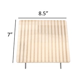 METTCRAFT Aspen L Wood Ramp Ledge for Chinchilla, Hamster, Rat, Bird, Rabbit