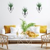 4 Pcs Plant Wall Decor Diamond Shape Hanging Planters with