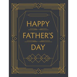 Father's Day Card, Radiance Classic Happy Father's Day Card - 8 x 6 inches - Piccadilly Greetings