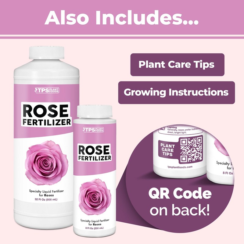 TPS NUTRIENTS Rose Fertilizer for Flowering Plants, Liquid Plant Food,