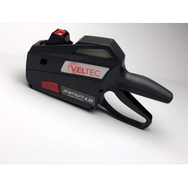 Veltec Premium 6.22 Pricemarker Gun, 1 Line, 6 Characters, 22 x 12 mm Price Label Size, Preloaded Ink Roller, Preloaded with Roll of 1000 Labels
