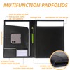 Leather Portfolio Folder Padfolio, Business Padfolio Organizer Document Planner Portfolio
