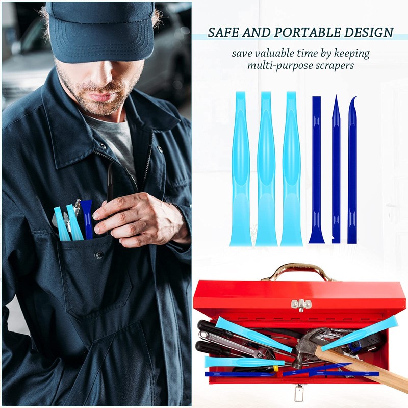 Non-Scratch Plastic Scraper Tool Carbon Fiber Plastic Cleaning Scraper Tool