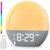 OHFAMO Daylight Alarm Clock, Sunrise Alarm Clock with Digital Dual