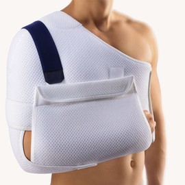 BORT 121200 OmoStabil® Desault's Bandage, Shoulder/Arm Immobilizer, Rotator Cuff, Dislocation, Shoulder Fracture, Made in Germany (White, Size 0= up to 29.5″)