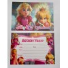 Unbranded Princess Peach Birthday Party Invitation 16 Flat Cards &