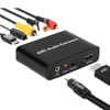 Buerjia ARC Audio Converter,192KHz/ARC to Optical/Coaxial/3.5mm Jack for TV/Projector/Speaker/Soundbar/Amplifier
