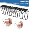 Shower Curtain Rings,Shower Curtain Hooks,Rust Proof Secure Lock Ring Clips