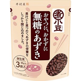 Imuraya Unsweetened Adzuki Beans, 3 Bags, 4.6 oz (135 g) x 5 Packs
