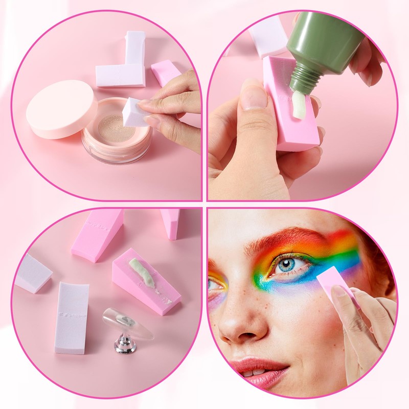 48 Pcs Makeup Sponge Blender for Face Curve Blending Makeup
