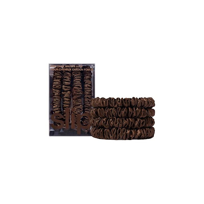slip Skinny Brown Scrunchies - Back to Basics - Anti-Crease,