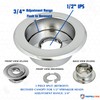 Retrofit Recessed Fire Sprinkler Escutcheon 1/2 in. IPS - Split