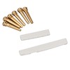 Bridge Pins Saddle Nut Set Replacement Bone Saddle Nut Brass