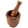 Garlic Grinder Bowl Jujube Wood Herb Crushing Bowl Multipurpose Spice