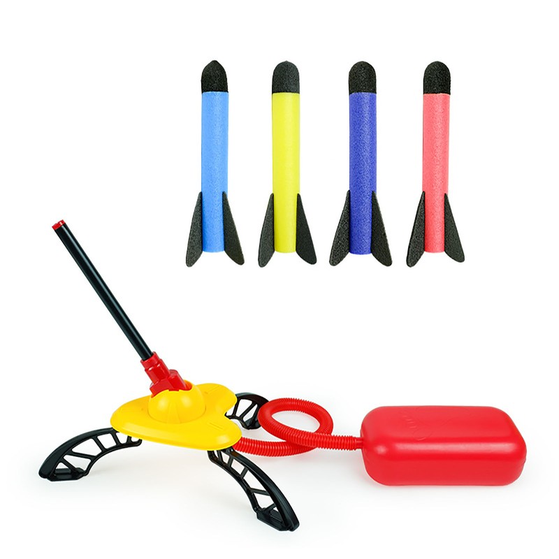 Launcher Toy Stomp On Battery Free Soft Foam Plastic Base