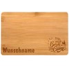 Samunshi® Wooden Board with Engraving Born to Camp Camping Bamboo