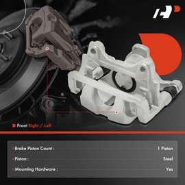 A-Premium Disc Brake Caliper Assembly with Bracket Compatible with Honda CR-V CRV 2017-2022 - Rear Left Driver