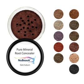 NuBeauti Hair Root Touch Up Powder - Dark Auburn - 11 True-to-Nature Root Concealer Shades - Long-Lasting, Clean, Fragrance Free, Talc & Paraben Free - For Women & Men