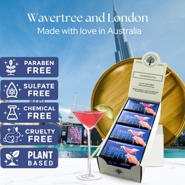 Wavertree & London Cosmopolitan Scented Natural Soap (8 Bars), 7oz Moisturizing French Triple Milled Soap Bars enriched with shea butter - Pure Plant Oil Bath & Body Bars for All Skin Types