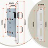 Bwintech 1 x Satin Nickel Bathroom Lock 7250 Mortice Lock