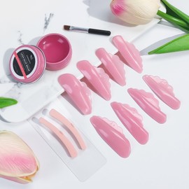 PERMANIA Lash Lift Rods, Great Smell Lash Glue Balm Liquid Silicone Pads Reusable Eyelash Curlers Rods Ribbon 3 in 1 for Lash Lift