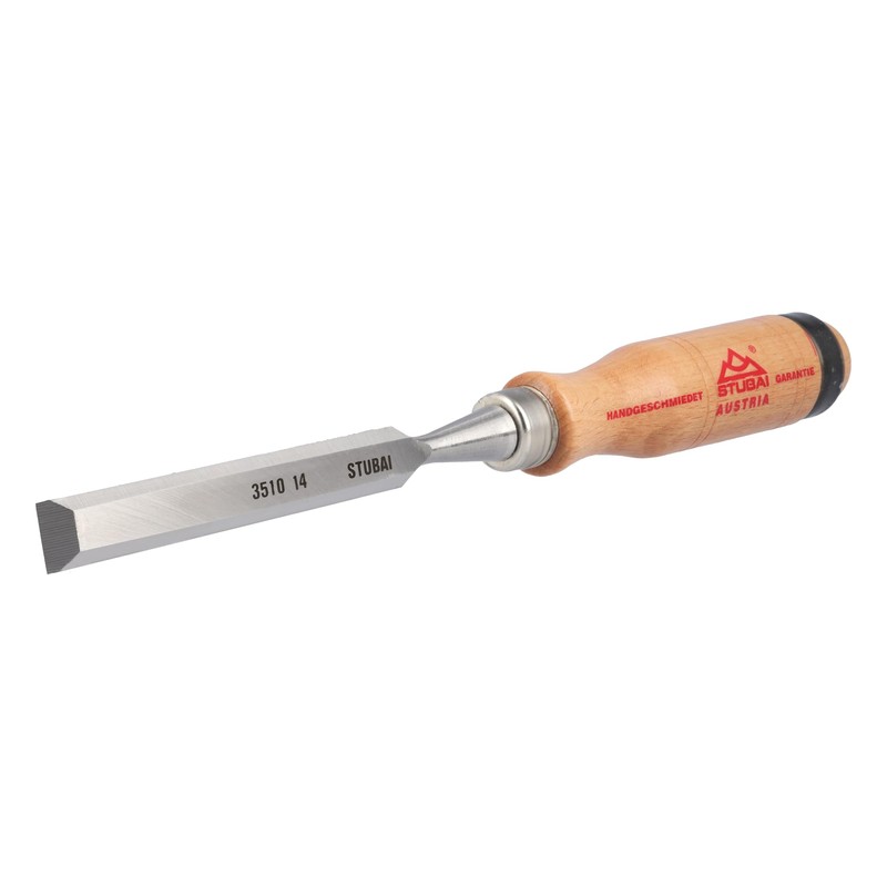 Stubai 351014 14 mm Wood Chisels - Red/Beech