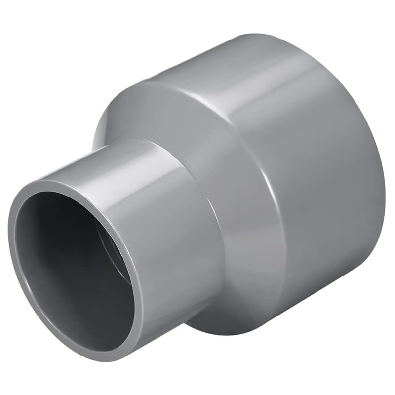 TOP-VIGOR 2Pcs PVC DWV Reducing Coupling, 50mm x 75mm Socket