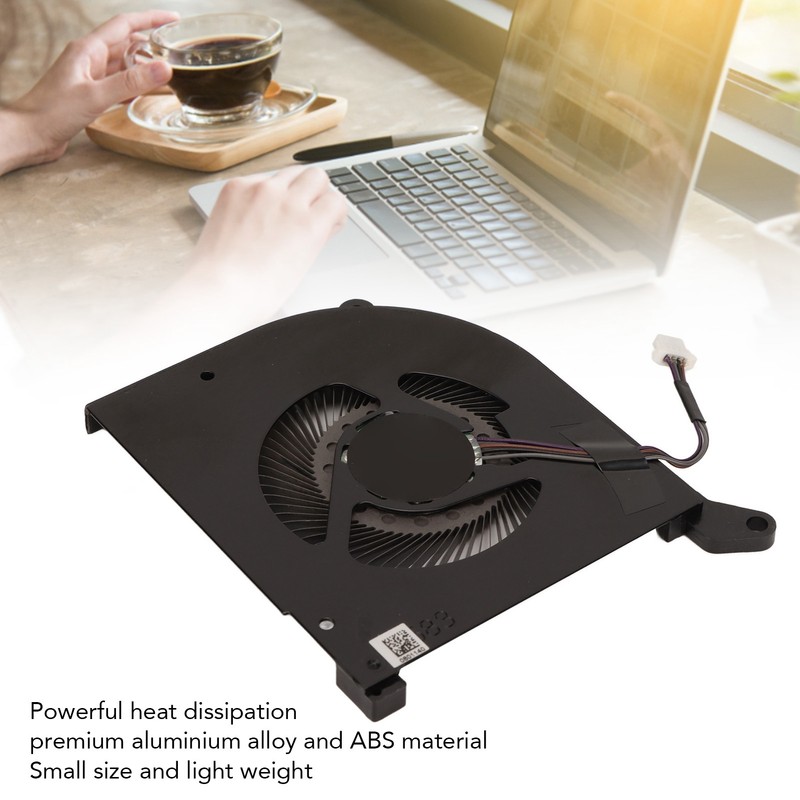For MSI GS66 Cooling Fan 4pin Connector Aluminum Alloy Easy