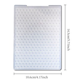 arriettycraft Honeycomb Plastic Embossing Folders for Card Making Textured Embossing Folder for Scrapbooking Pages Paper Crafting Clay Decoration