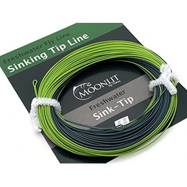 Moonlit Floating Intermediate Sink Tip S3 Fly Line (Grey/Olive) (5wt line)
