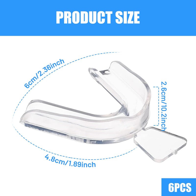 LFCFBH 6PCS Teeth Whitening Mouth Trays Set, Teeth Whitening Gum