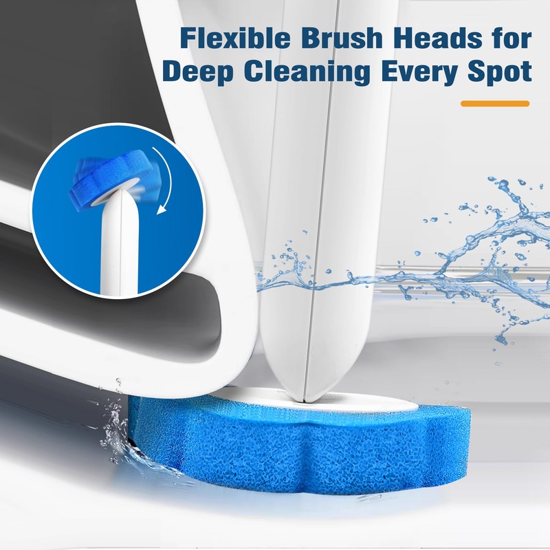 NEWE Disposable Toilet Brush Cleaner Refills 35PCS, Toilet Wand Replacement