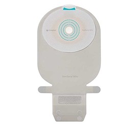 SenSura Mio 1-Piece EasiClose Wide Drainable Pouch, Standard Wear Flat w/Full-Circle Filter, Maxi 7.1 x 5.5 x 2 Inch 10481 (Box of 10)