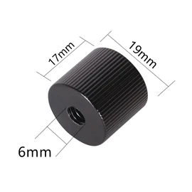 1/4" Female Thread Conversion Adapter Barrel Nut Aluminum Alloy Conversion Screw Adapter Connection Screw Fixing Screw Shooting Assistant Tool Set of 2