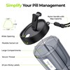 AUVON Pill Dispenser Holds 1 Monthly Vitamins, Supplement Pill Box