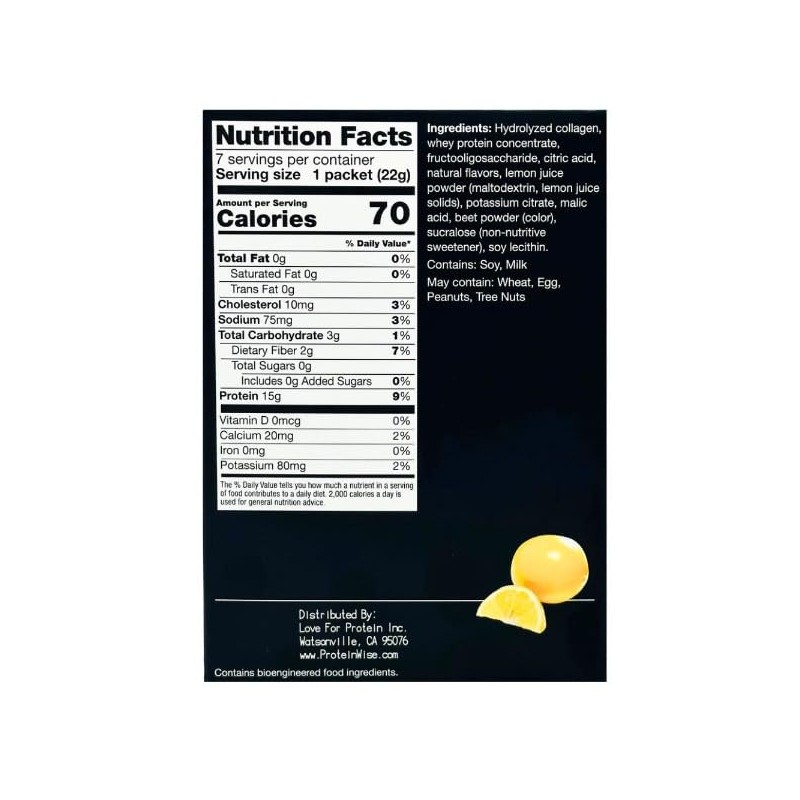 ProteinWise - Pink Lemonade Fruit Drink Mix - 7/Box