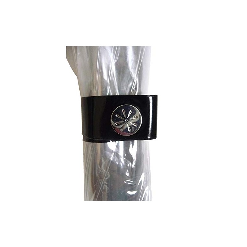 Vista International 9200P Clear Bubble Umbrella/Pink Border