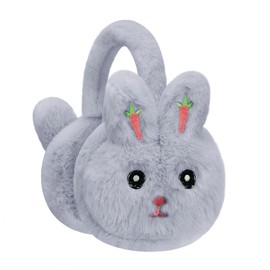 Children Winter Rabbit Ear Warmer,Kid Outdoor Earmuffs, Winter Windproof Ear Warmer,Kid Winter Faux Fur Plush Earmuffs,Winter Outdoor Ear Protector,Adjustable Warm Ear-cap for Kids Surrounded