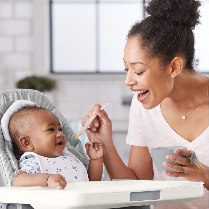Skip Hop 2 Pack Easy Feed Spoons Grey and Soft