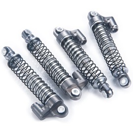 RCBOYZ 56 mm Shock Absorber Adjustable RC Shocks for TRX4M 1/18 RC Crawler Upgrade Car Parts (Black/Titanium/Red)