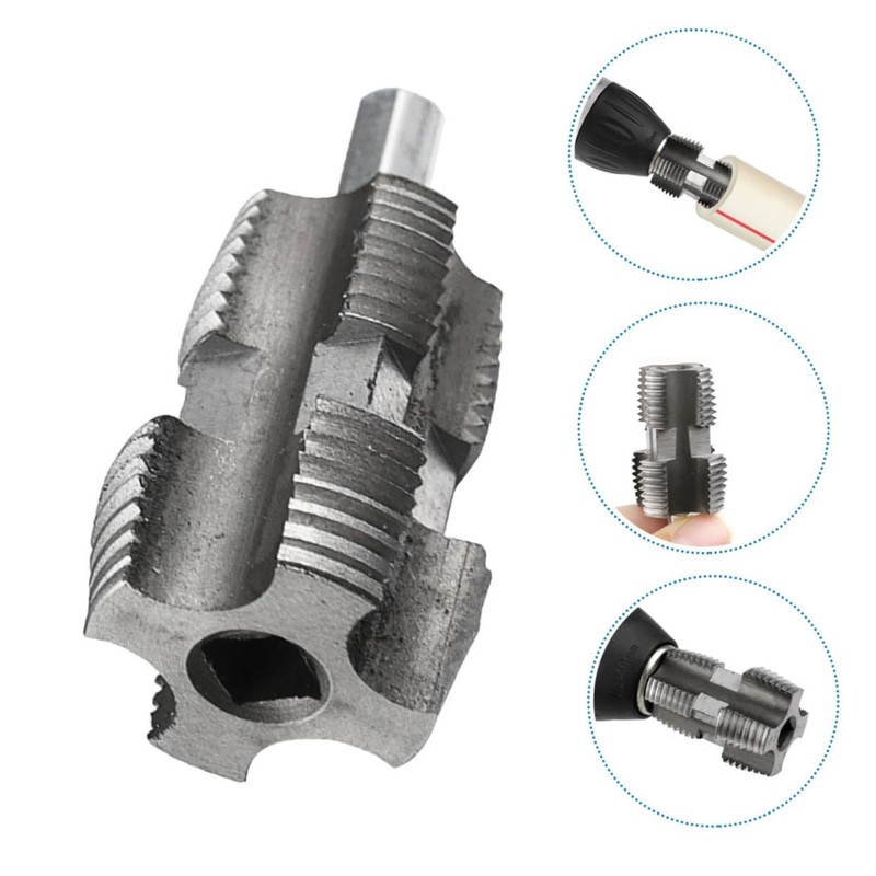 SUPVOX 1 Set Electric Drill Threader Tool for PVC Pipes