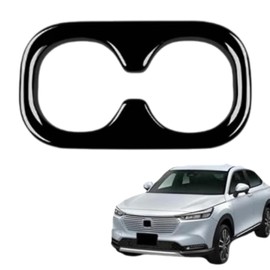 EopTatoo New Vezel for RV3/RV4/RV5/RV6 Exclusive Accessories Parts Back Seat Cup Holder Panel Cover RV Car Accessories (Piano Black)